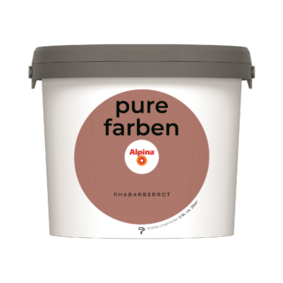 Alpina Wandfarbe 'Pure Farben' rhabarberrot matt 2,5 l