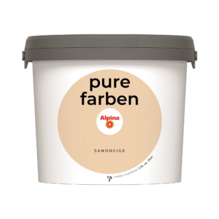 Alpina Wandfarbe 'pure farben' sandbeige matt 2,5 l