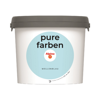 Alpina Wandfarbe 'pure farben' wellenblau matt 2,5 l