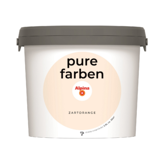 Alpina Wandfarbe 'Pure Farben' zartorange matt 2,5 l