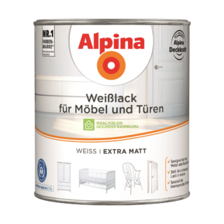 Alpina Weißlack für Möbel und Türen matt 2 l