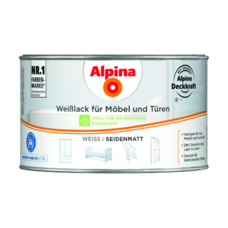 Alpina Weißlack für Möbel und Türen seidenmatt 300 ml