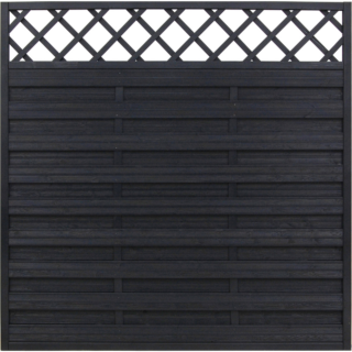 andrewex Sichtschutzzaun 'Hamburg' 180 x 180 cm Kiefer anthrazit