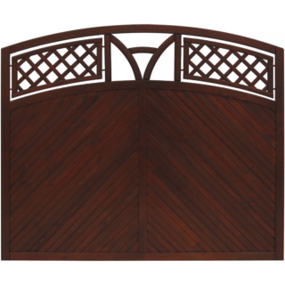 andrewex Vorgartenzaun 'Toulon' mit Bogen 180 x 135/150 cm braun