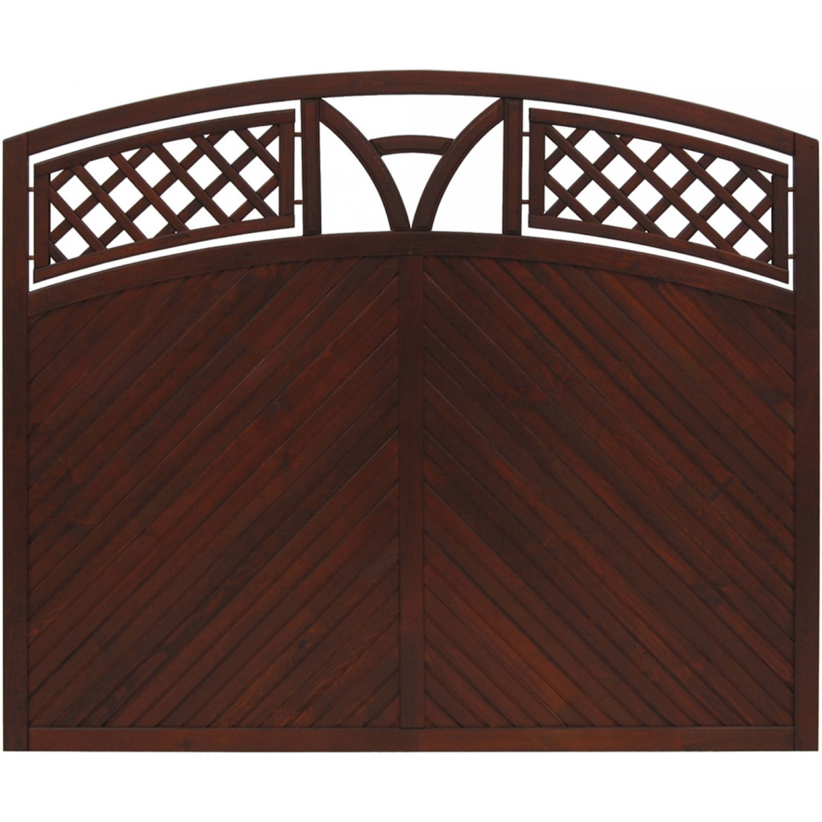 andrewex Vorgartenzaun 'Toulon' mit Bogen 180 x 135/150 cm braun