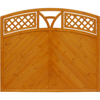 andrewex Vorgartenzaun 'Toulon' mit Bogen 180 x 135/150 cm pinie