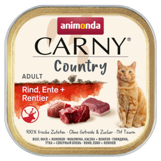 animonda Carny Country Adult 32 x 100 g - Huhn, Kalb + Reh