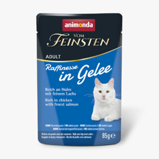 animonda Vom Feinsten Adult Raffinesse in Gelee 24 x 85 g - reich an Huhn mit Lachs