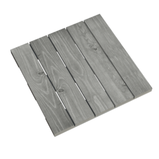 Ante Holzfliese Nadelholz grau 500 x 500 x 31 mm