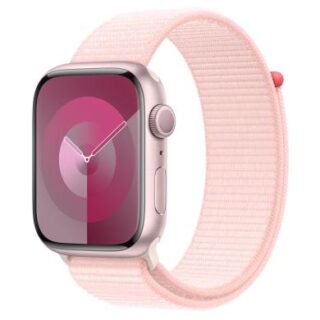 Apple Watch Series 9 GPS + Cellular 45mm Aluminium rosé Sport Loop hellrosa