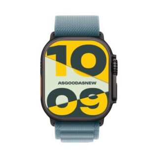 Apple Watch Ultra 3 GPS + Cellular 49mm Titan schwarz Alpine Loop hellblau M