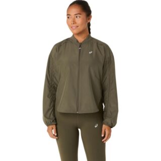 ASICS Nagino Run Jacket Gr. L Grün Damen