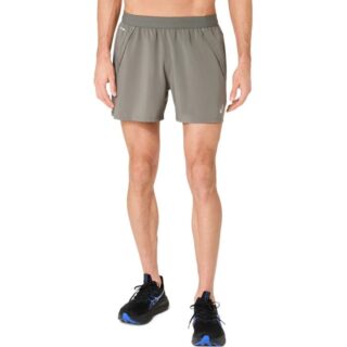 ASICS Road 5 Inch Shorts Gr. L Grün Herren