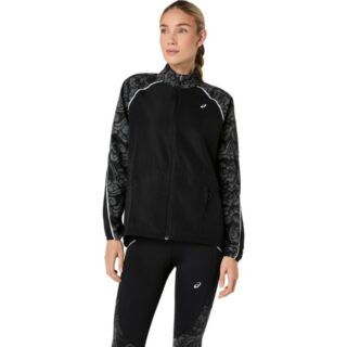 ASICS Road Lite-Show Jacket Gr. L Schwarz Damen