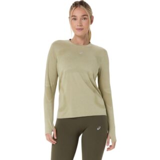 ASICS Road Seamless LS Top Gr. L Grün Damen