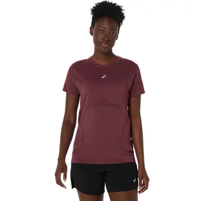 ASICS Road Seamless SS Top Gr. XS Rot Damen