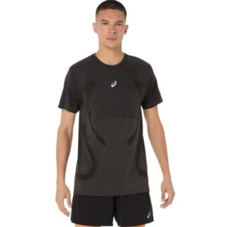 ASICS Road Seamless T-Shirt M – Atmungsaktives, bequemes Laufshirt für Training und Wettkämpfe in Schwarz