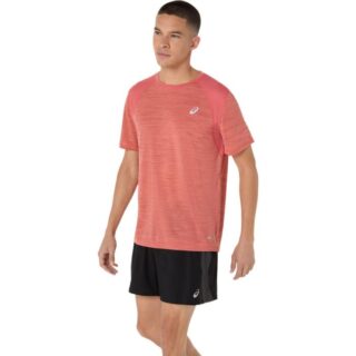 ASICS Road SS Top Gr. S Rot Herren