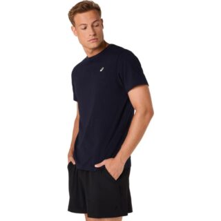 ASICS Spiral Embroidery TEE Gr. L Blau Herren