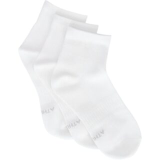 Athlecia Comfort-Mesh Quarter Cut Sock 3-Pack Gr. 35/38 Weiß Damen