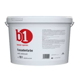 B1 Fassadenfarbe weiß seidenmatt 10 l