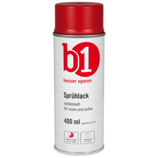 B1 Sprühlack rot seidenmatt 400 ml