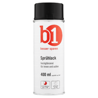 B1 Sprühlack schwarz glänzend 400 ml