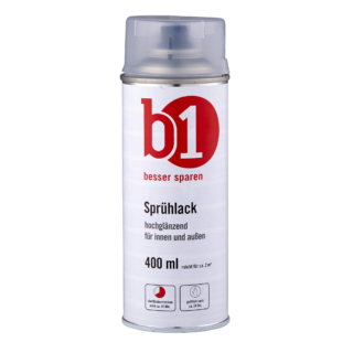 B1 Sprühlack transparent glänzend 400 ml