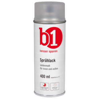 B1 Sprühlack transparent seidenmatt 400 ml
