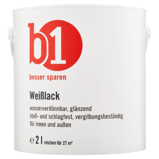 B1 Weißlack glänzend 2 l