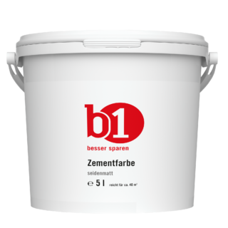 B1 Zementfarbe hellgrau 5 l