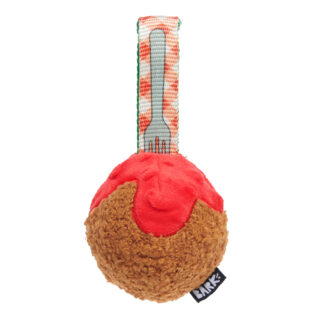 Bark Hundespielzeug A Squeaky Meat-A-Ball - ca. L 26 x B 15,9 x H 7,6 cm