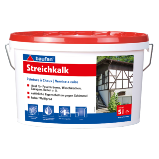 Baufan Streichkalk weiß matt 5 l