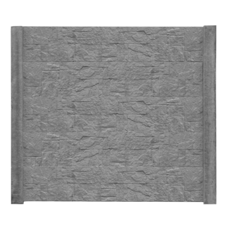 Beckers Betonzaun Betonzaunplatte 'Standard Flagstone' 200 x 38,5 x 3,5 cm grau