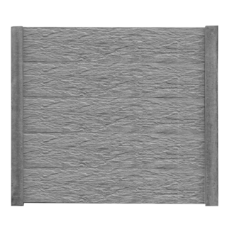 Beckers Betonzaun Betonzaunplatte 'Standard Nevada' 200 x 38,5 x 3,5 cm grau
