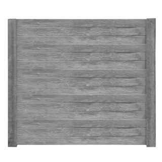 Beckers Betonzaun Betonzaunplatte 'Standard Prestige' 200 x 38,5 x 3,5 cm grau