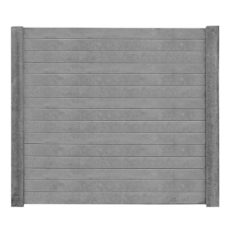Beckers Betonzaun Betonzaunplatte 'Standard Prestige' glatt 200 x 38,5 x 3,5 cm grau