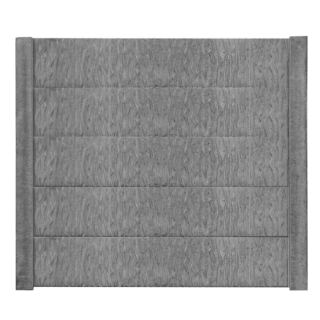 Beckers Betonzaun Betonzaunplatte 'Standard River' 200 x 38,5 x 3,5 cm grau