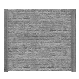 Beckers Betonzaun Betonzaunplatte 'Standard Romania' 200 x 38,5 x 3,5 cm grau