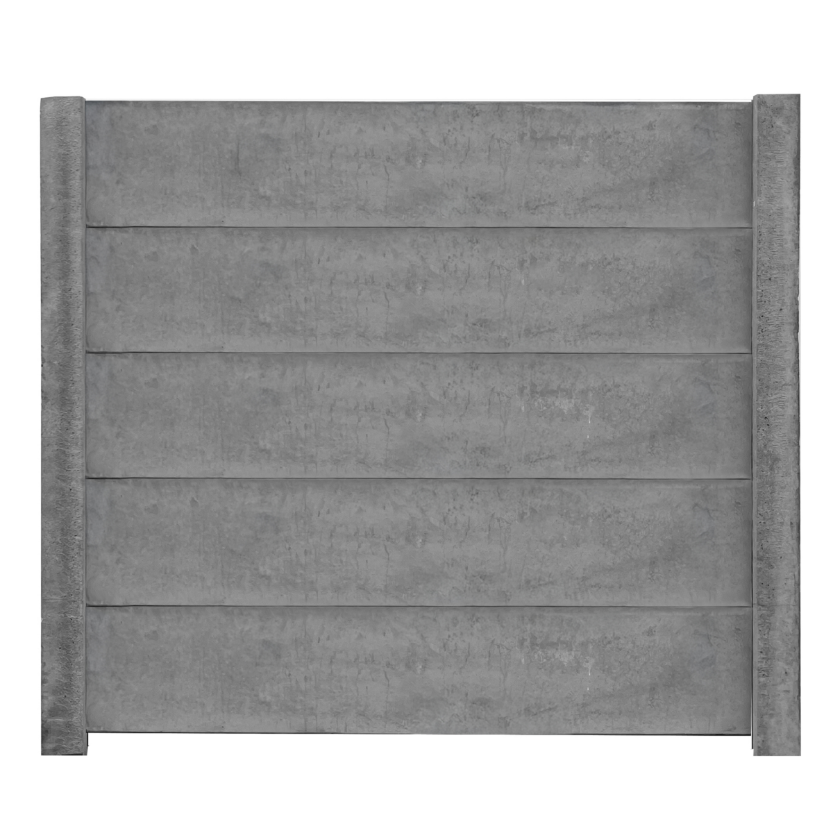 Beckers Betonzaun Betonzaunplatte 'Standard Stein' glatt 200 x 38,5 x 3,5 cm grau