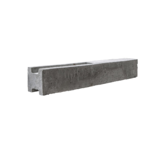 Beckers Betonzaun Zwischenpfosten 'Standard' doppelseitig 13 x 13 x 80 cm grau