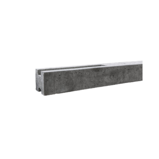Beckers Betonzaun Zwischenpfosten 'Standard' einseitig 11 x 11 x 170 cm grau
