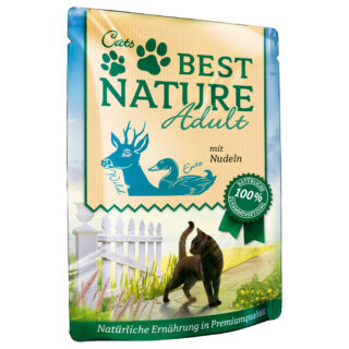 Best Nature Cat Adult 16 x 85 g - Kalb mit Zucchini & Distelöl