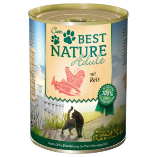 Best Nature Cat Adult 6 x 400 g - Geflügel & Leber