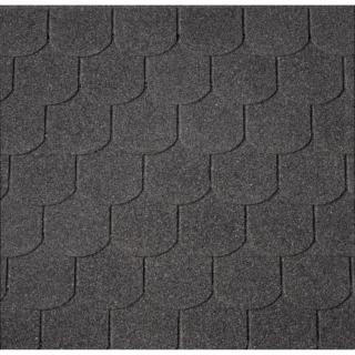 Bitumen-Biberschindel schwarz 2 m²