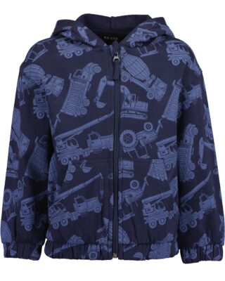 Blue Seven Kapuzensweatjacke Baumwolle, toller Alloverdruck