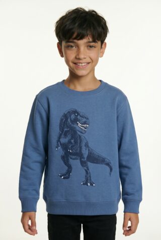 Blue Seven Sweatshirt, Baumwollmischung und tolles Dino-Motiv