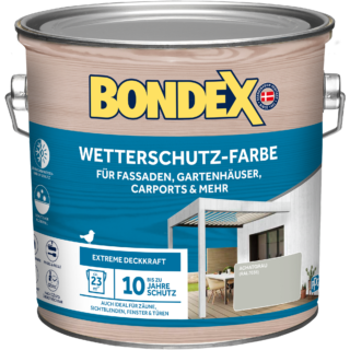 Bondex Wetterschutzfarbe achatgrau 2,5 l