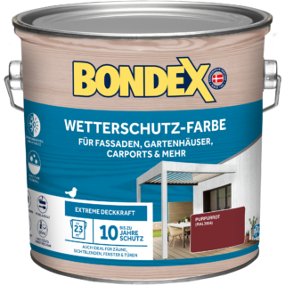 Bondex Wetterschutzfarbe purpurrot 2,5 l