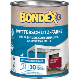 Bondex Wetterschutzfarbe purpurrot 750 ml